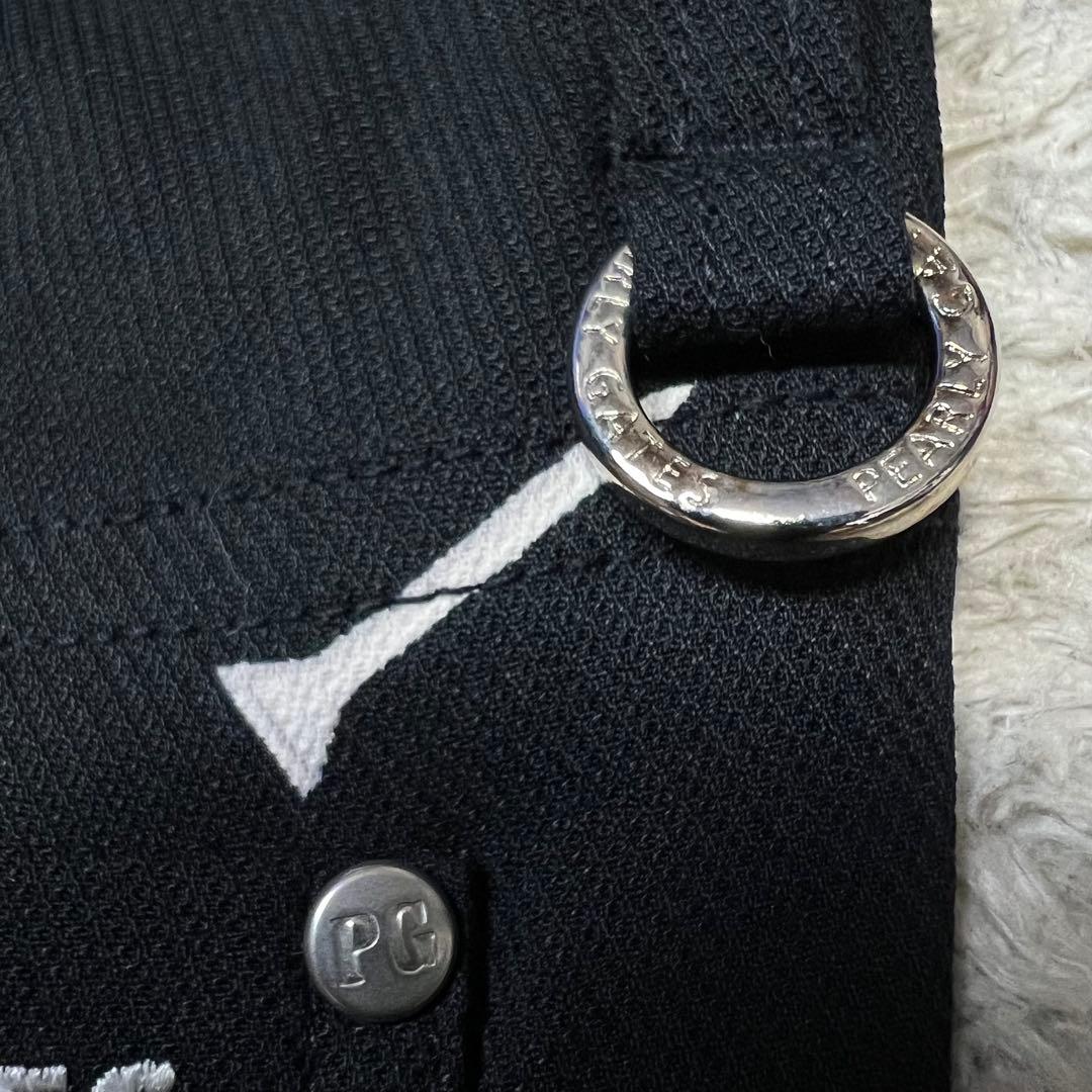 パーリーゲイツ 総柄 ゴルフボールドット＆ティー プリント パンツ レディース