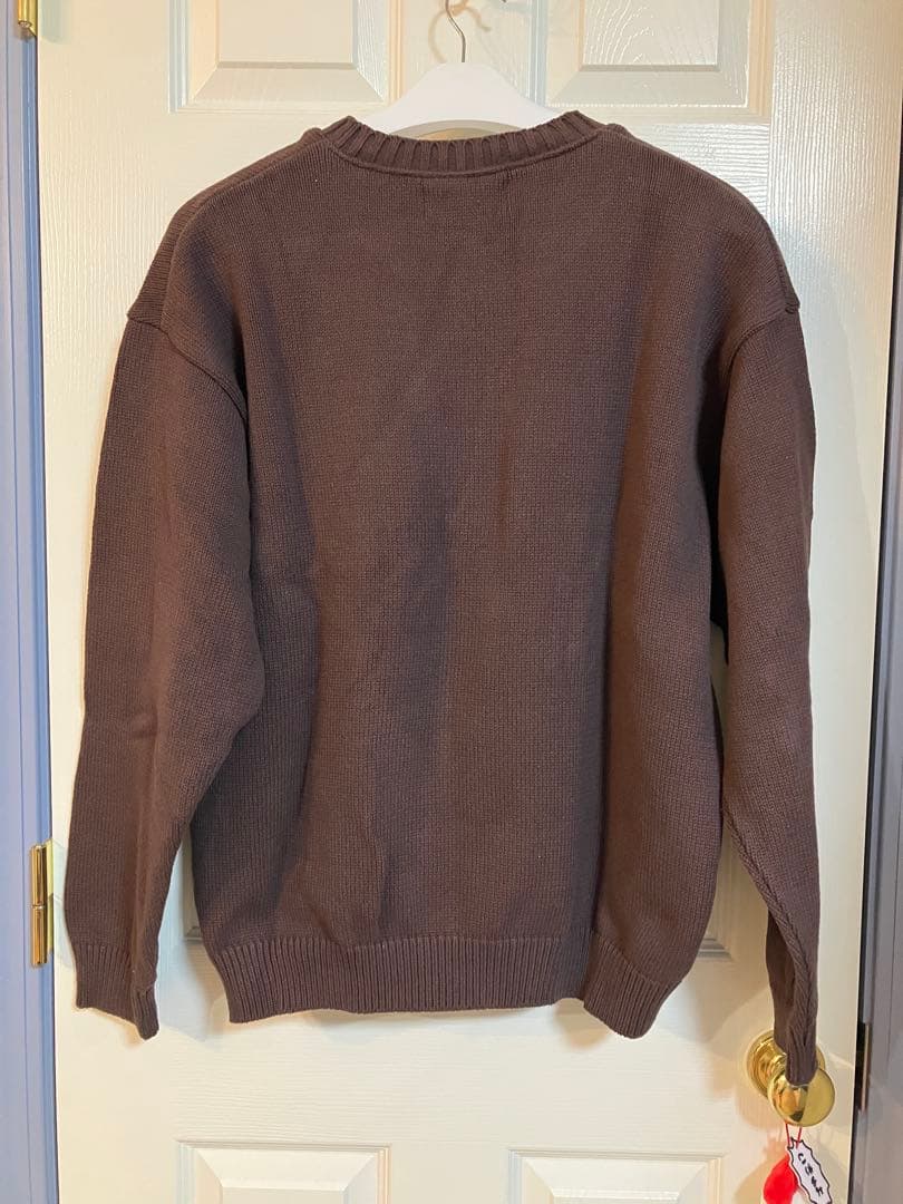 ジャーナルスタンダード Stead 犬柄 コットンニット 茶 L 1回着用美品