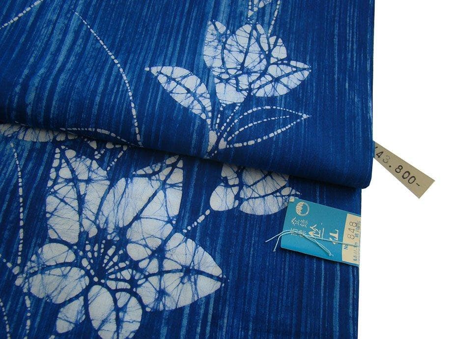 新品 裄71cm 迄仕立可能 竺仙 浴衣 反物 綿 未使用 Gｓ940