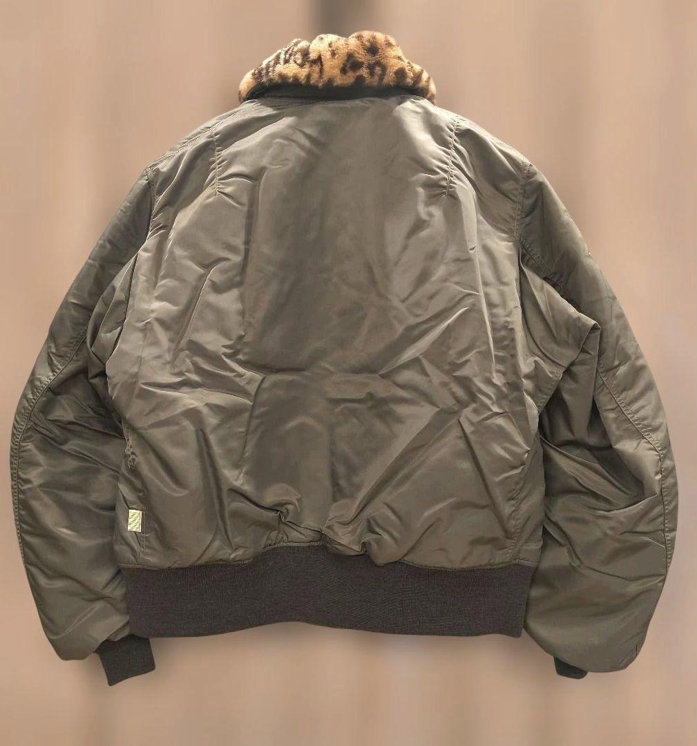 希少カラー 未使用品 バズリクソンズ SSZ B-15D 襟レオパード コラボ