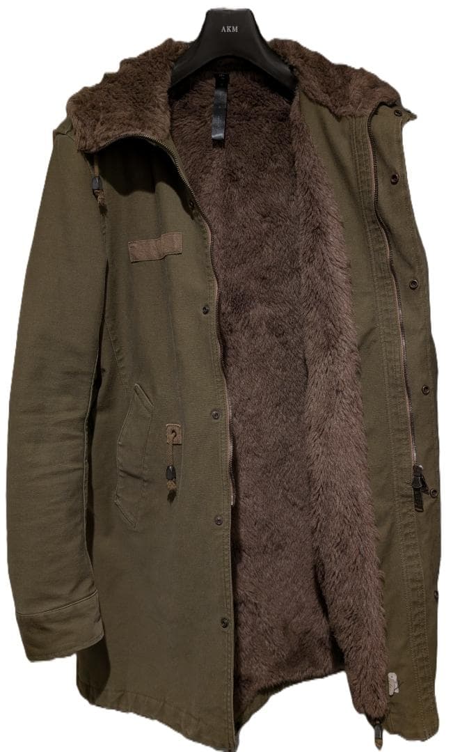 定8万 wjk stretch satin boa mod M64 モッズコート