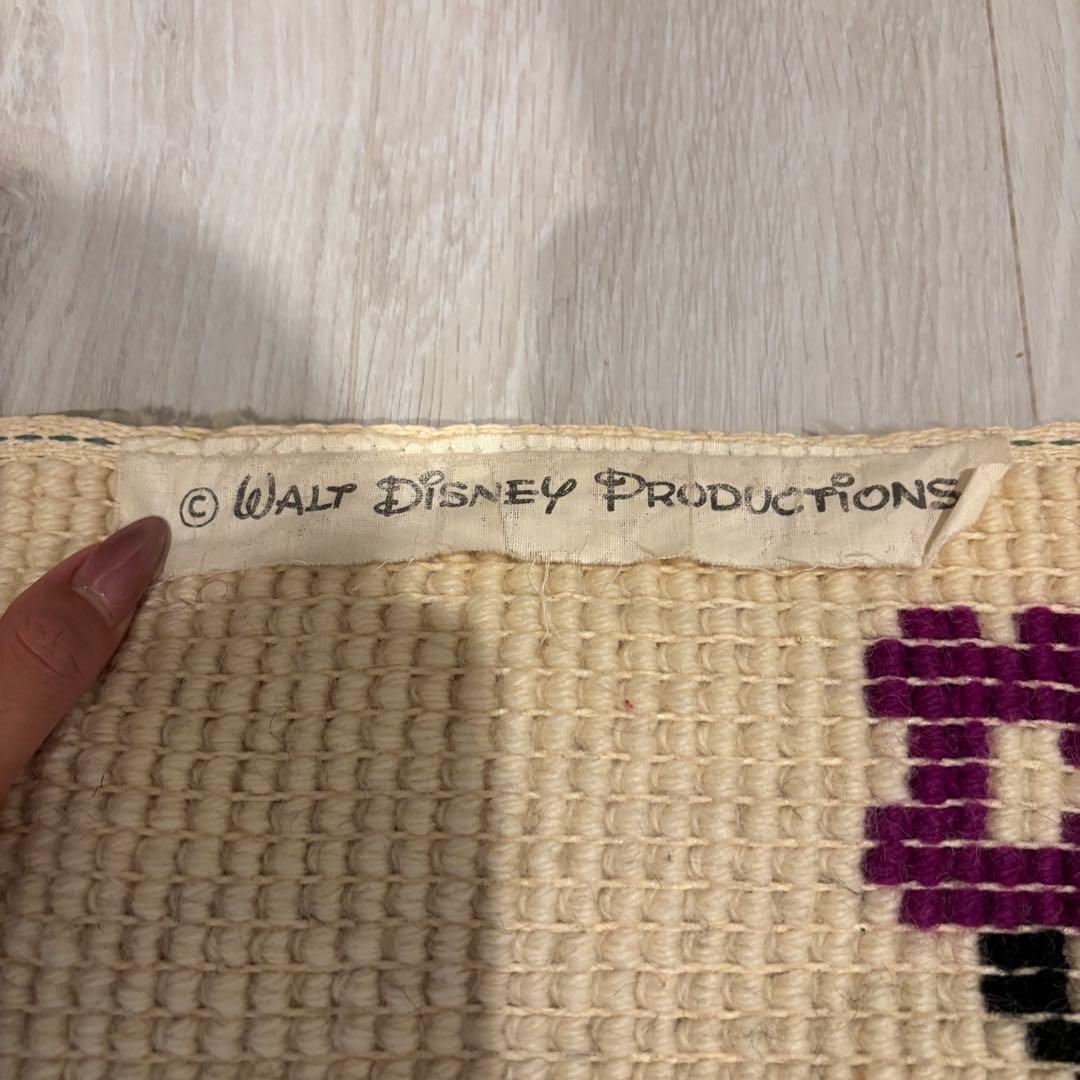 ミッキー＆ミニー ヴィンテージラグ 約111cm x 68cm