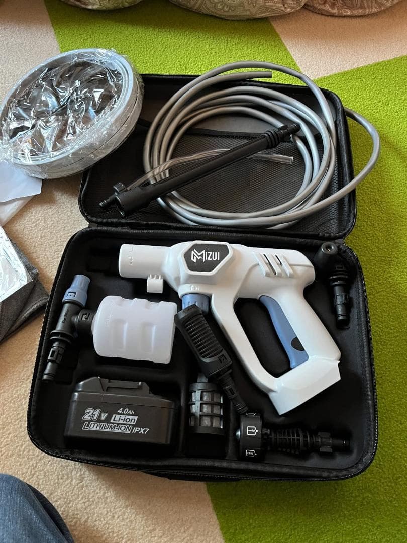 防水バッテリ コードレス 高圧洗浄機 コンパクト