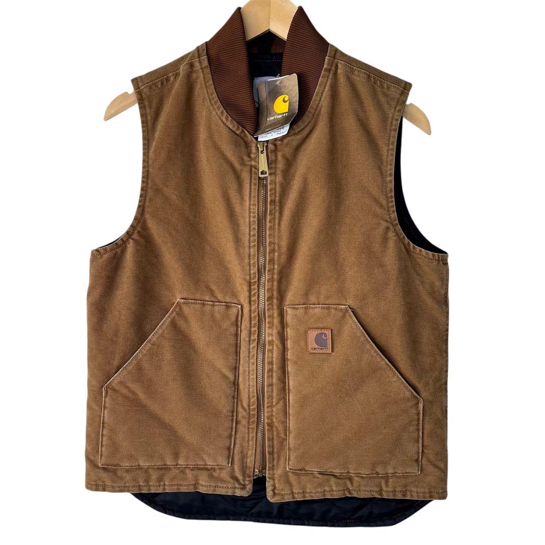 カーハートタグ付きデッドストックヴィンテージサンドストーンダックベストSメキシコ