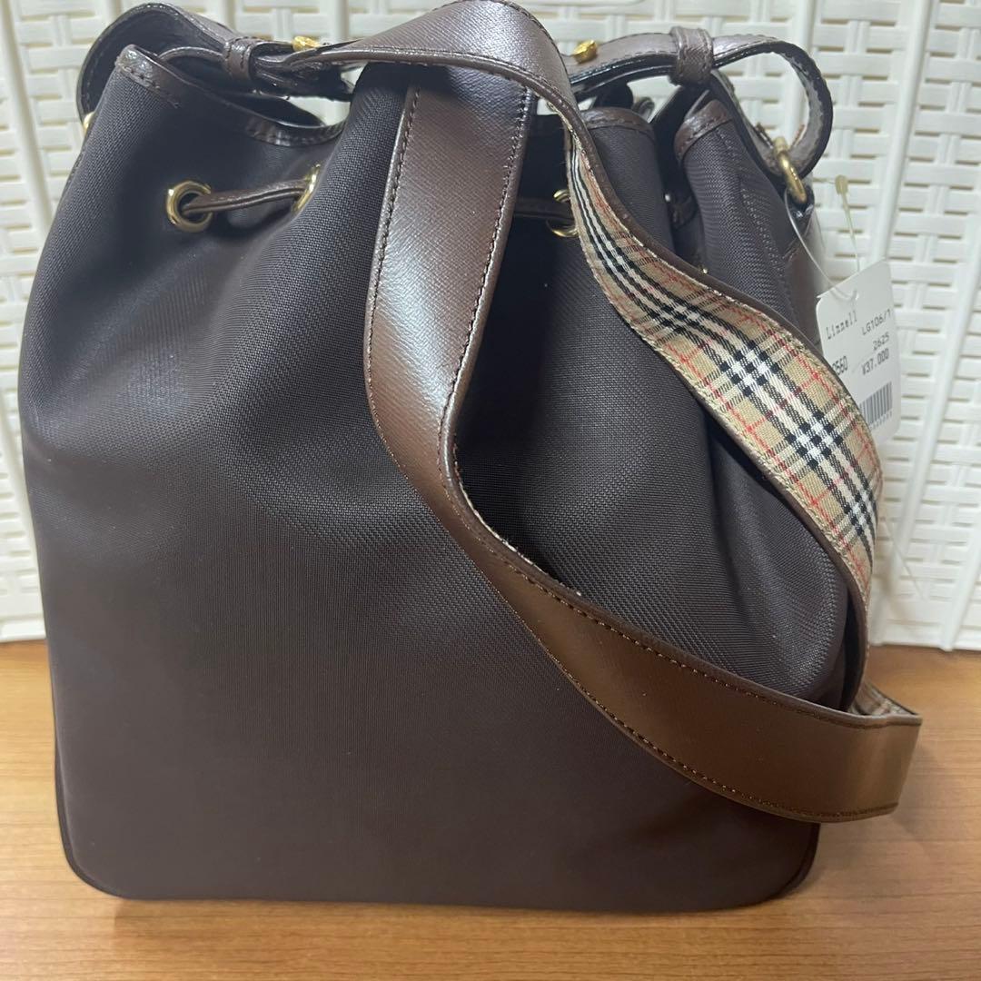 Burberry ショルダーバッグ ナイロン✖︎レザー ブラウン