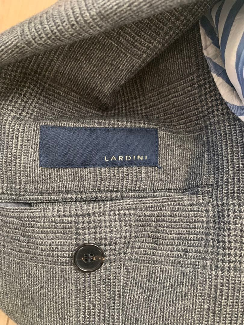 グレー チェック柄 テーラードジャケット