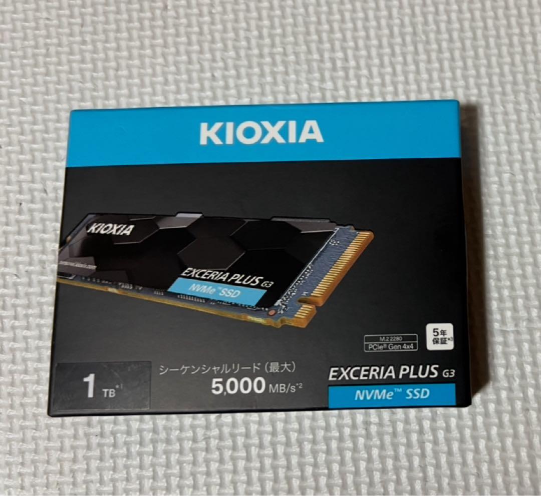 メモリー KIOXIA EXCERIA PLUS G3 1TB NVMe SSD