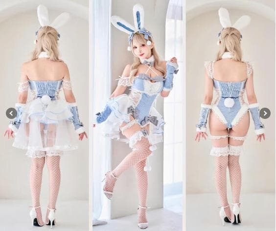 ベルチュールツイードバニー Malymoon ライトブルー SMサイズ