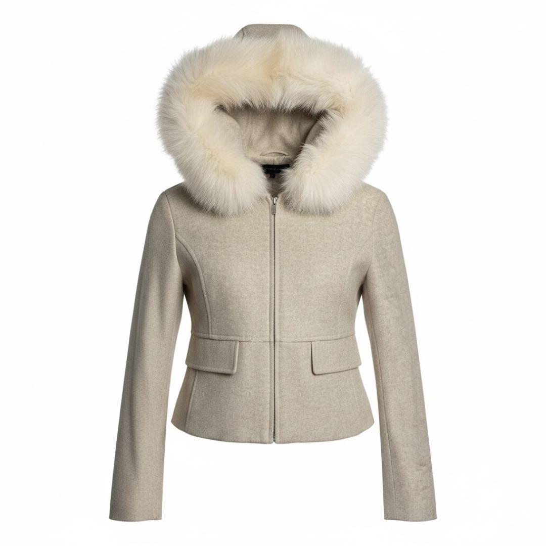 極美品✨FOXEY フォクシー　カシミヤ　フォックスファー　ショート丈