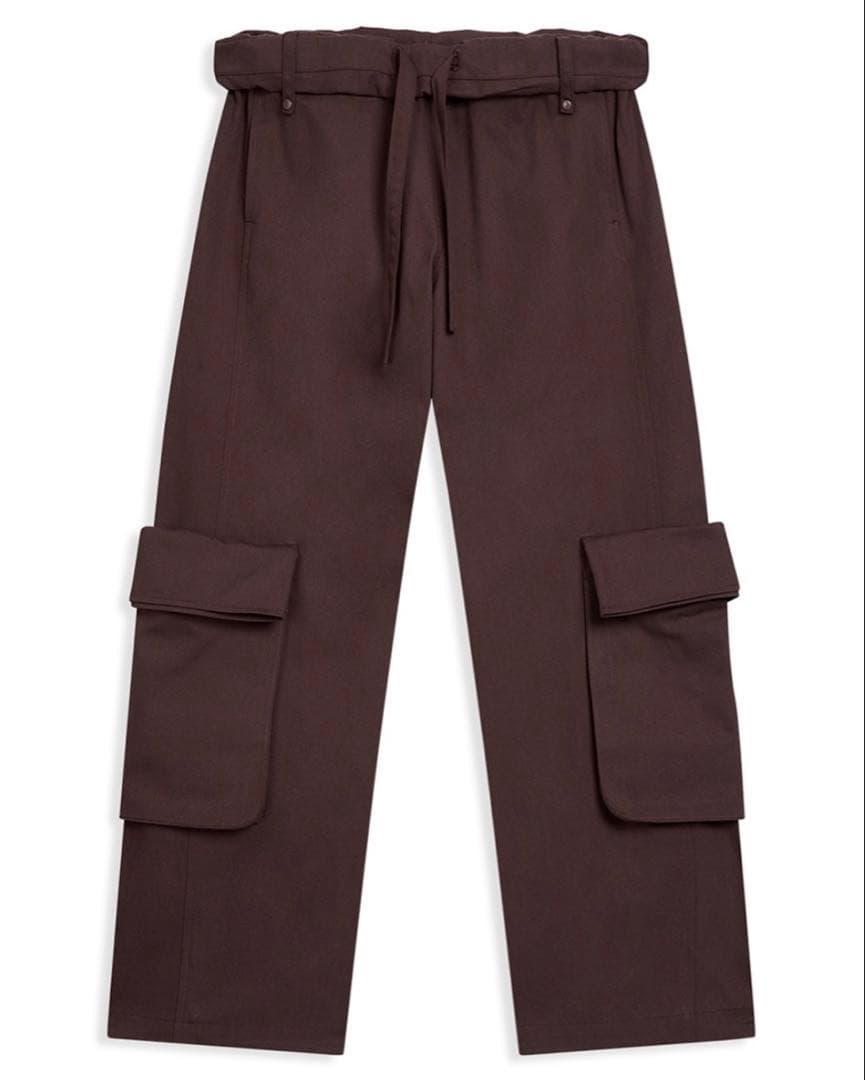 OPEN YY ロールウエストカーゴパンツ サイズM バーガンディ