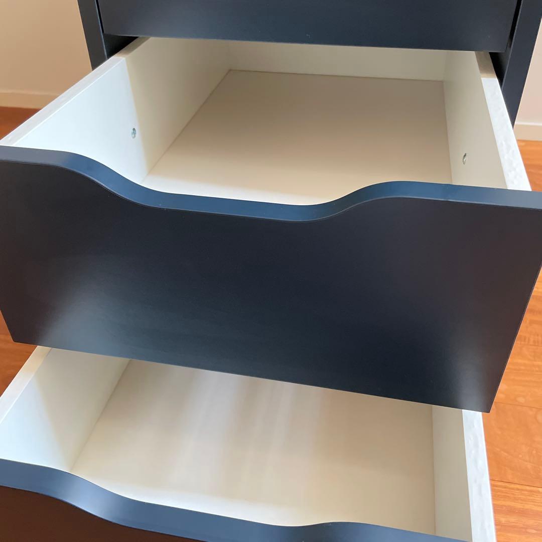 IKEA ALEX アレクス　引き出しユニット　ブラックブルー