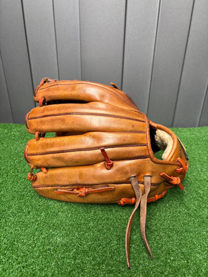 Mizuno Pro軟式オールラウンド用グラブ　オレンジカラー