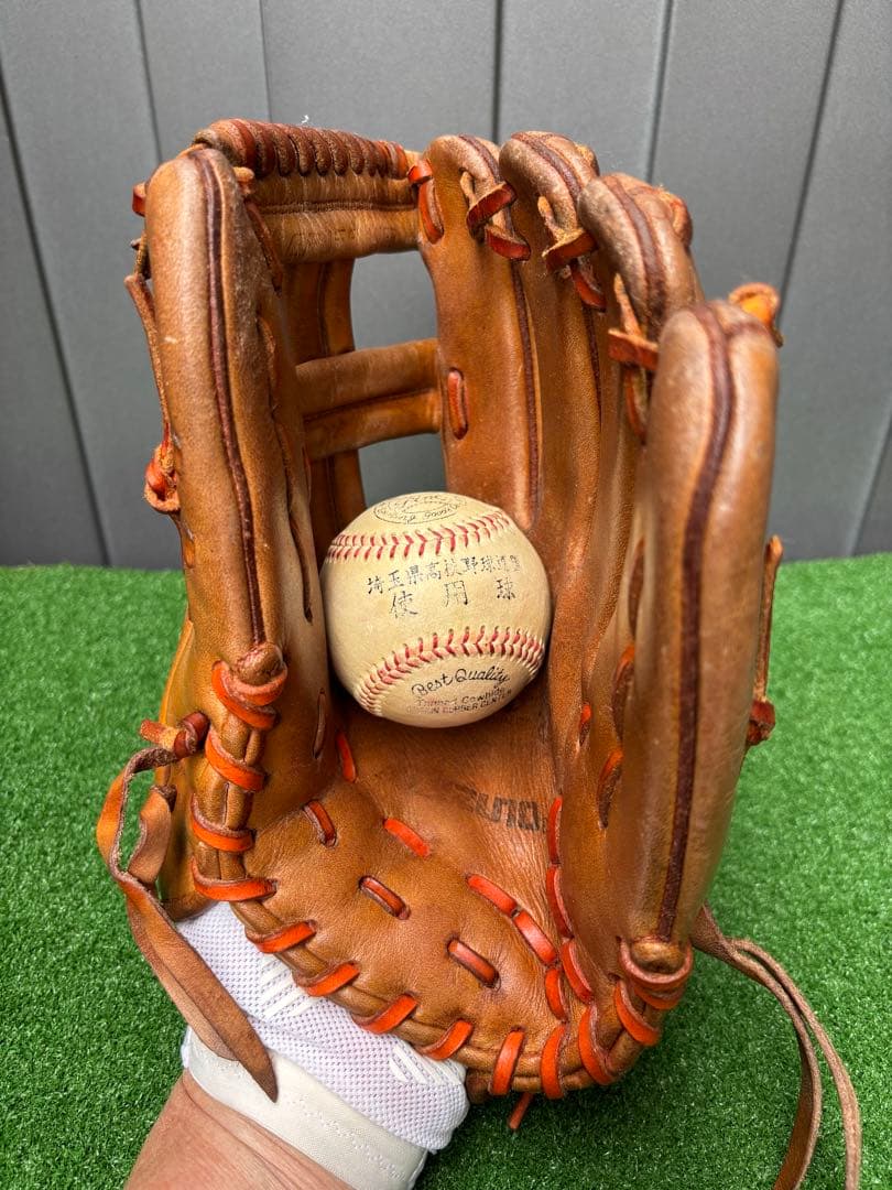 Mizuno Pro軟式オールラウンド用グラブ　オレンジカラー