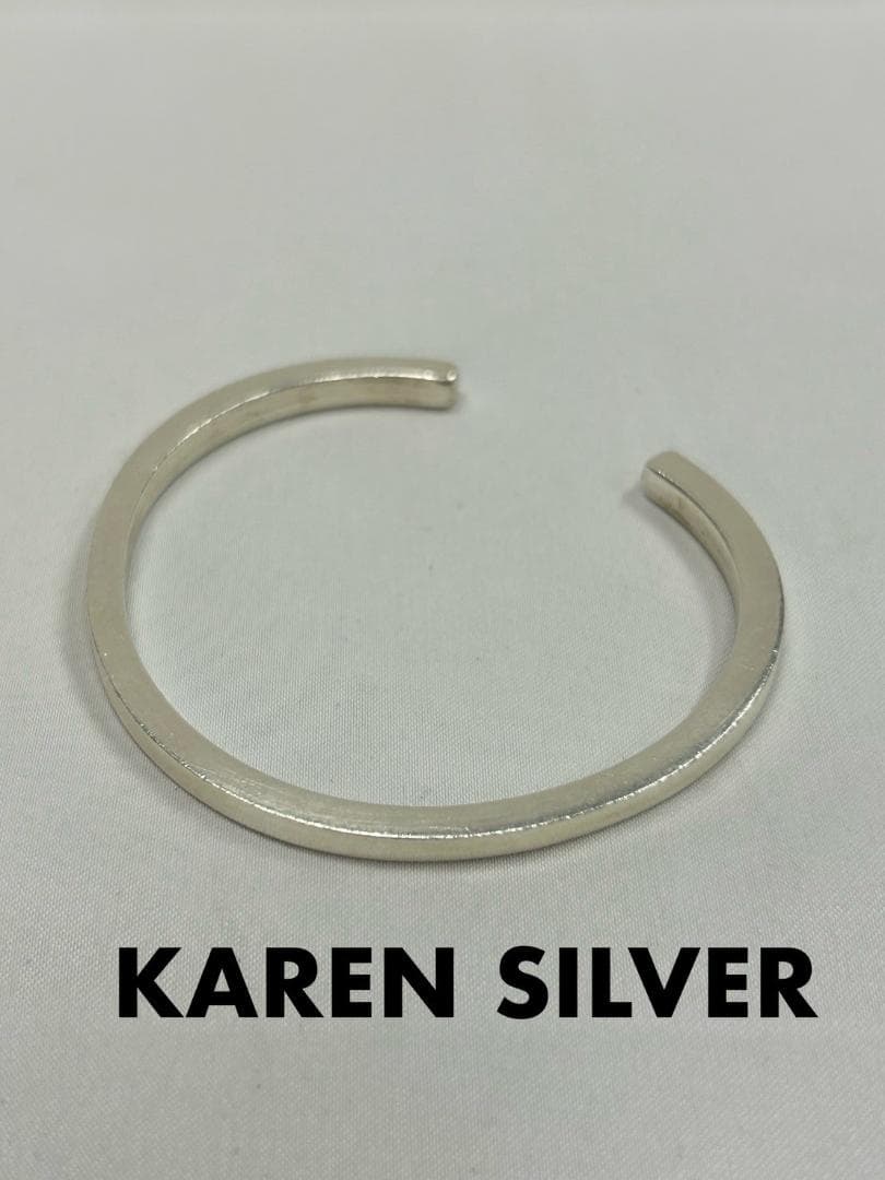 ★新品★ バングル カレンシルバー ブレスレット【匿名配送】ポーチ、クロス付き