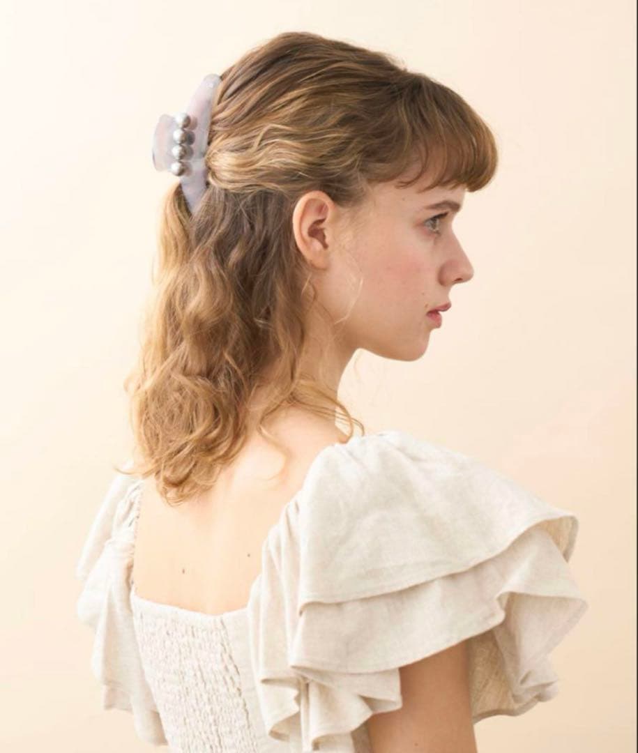 ラスト1点❣️【新品未開封】alexandre de parisパール　Lクリップ