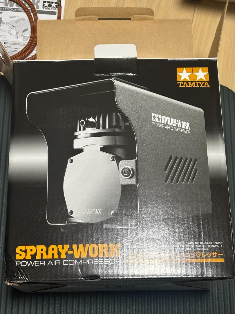 【新品・未使用（動作確認のみ実施)】タミヤ スプレーワーク パワーコンプレッサー