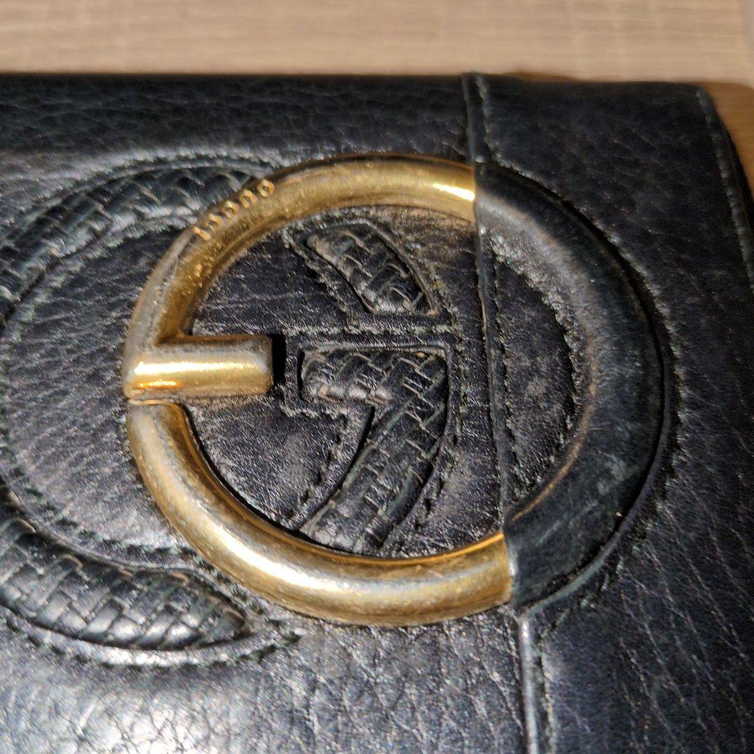 休日セール　GUCCI　長財布　ブラック　美品