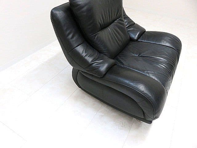 カリモク 「ディレトーレ」 本革1人掛けソファ 　1Pソファ/パーソナルチェア