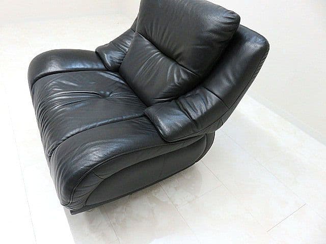 カリモク 「ディレトーレ」 本革1人掛けソファ 　1Pソファ/パーソナルチェア