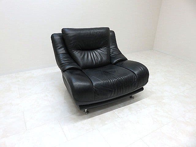 カリモク 「ディレトーレ」 本革1人掛けソファ 　1Pソファ/パーソナルチェア