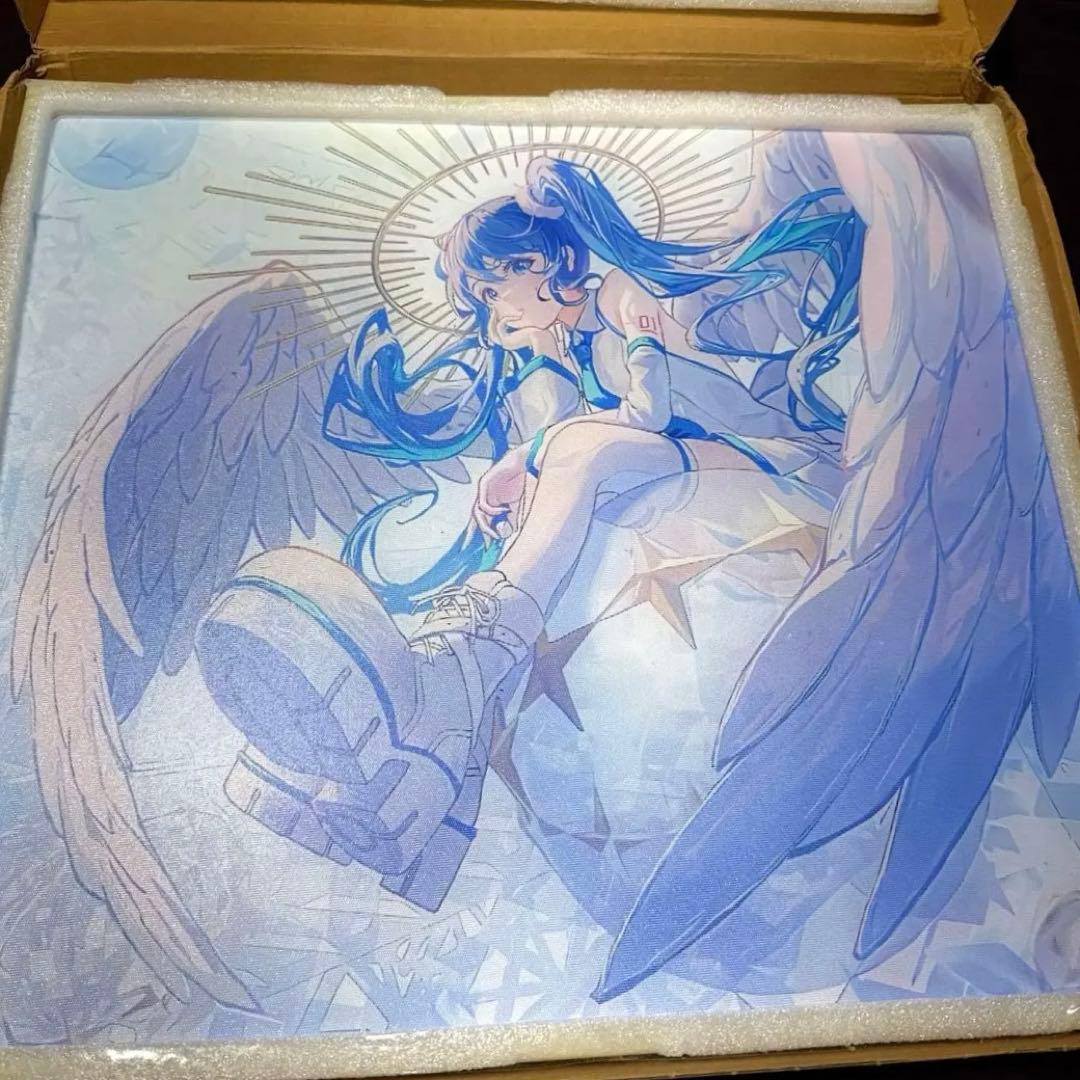 初音ミク 天使ミク ゲーミングガラスマウスパッド コントロールタイプ