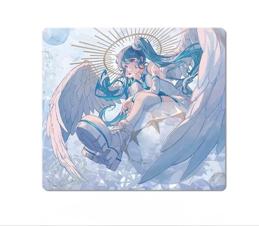 初音ミク 天使ミク ゲーミングガラスマウスパッド コントロールタイプ