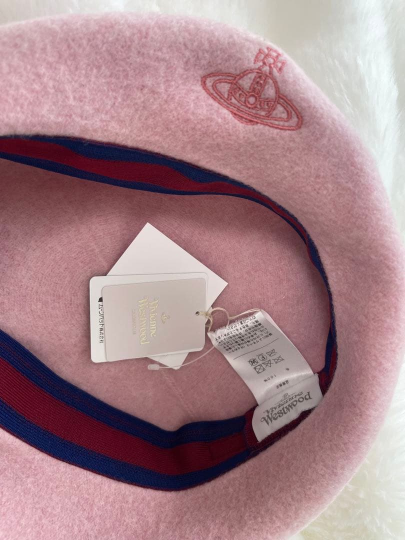 Vivienne Westwood ピンクベレー帽 ヴィヴィアンウエストウッド