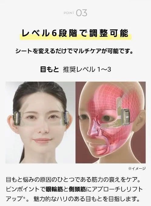 YAMANデザインリフトモア本体＆ストレッチフィットシート各6セット目元&口元