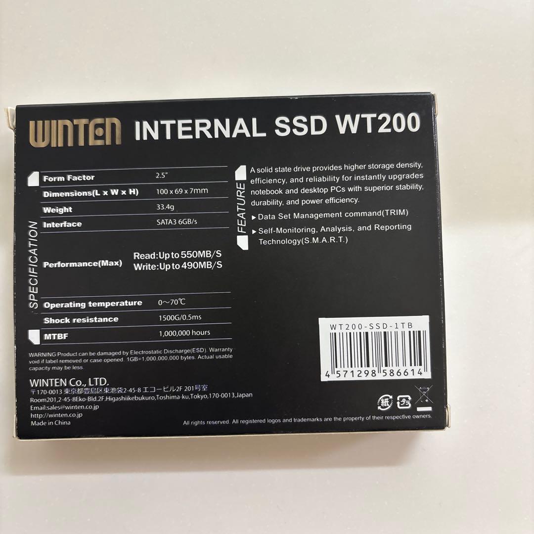 WINTEN 内蔵型SSD WT200 1TB