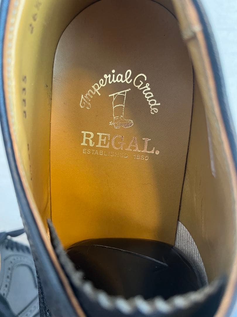 REGAL ウイングチップ 革底 新品未使用品
