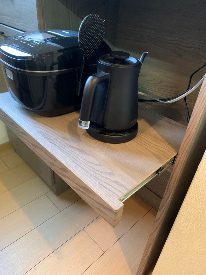 食器棚　キッチンカウンター グレー　110cm