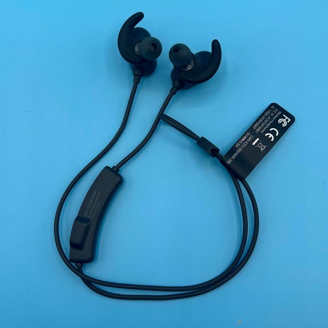 オーディオテクニカ イヤホン カナル ブラック ATH-SPORT90BT BK