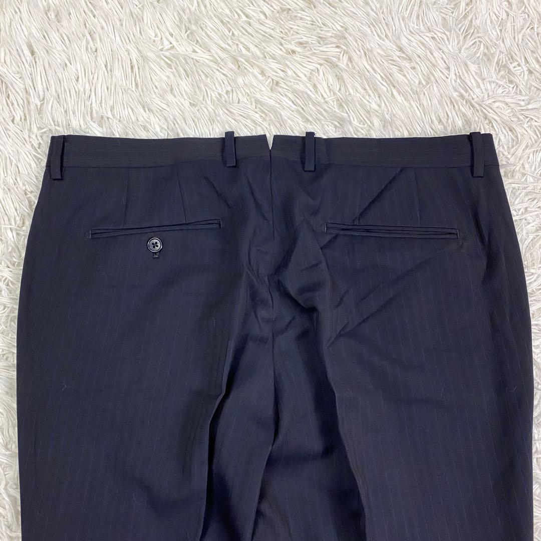 美品✨大きいサイズ ザスーツカンパニー 3ピース セットアップスーツ 紺　XL