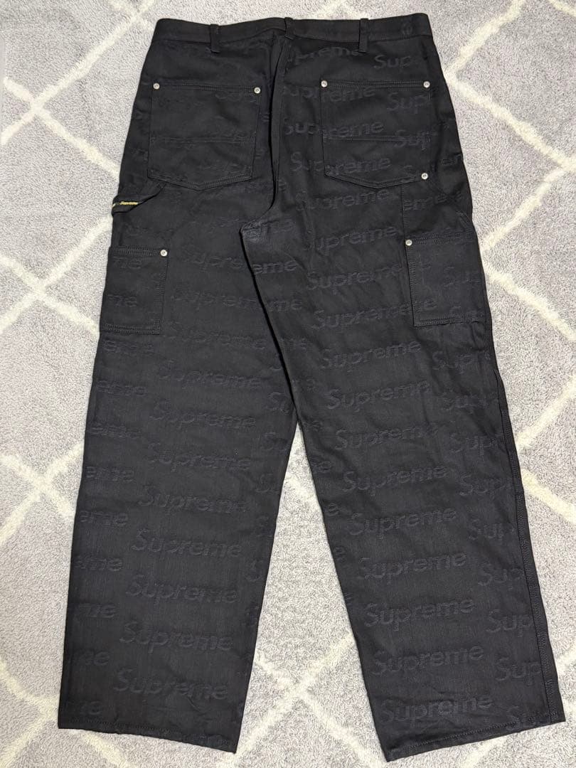 パンツ Supreme Jacquard Logos Double Knee Denim