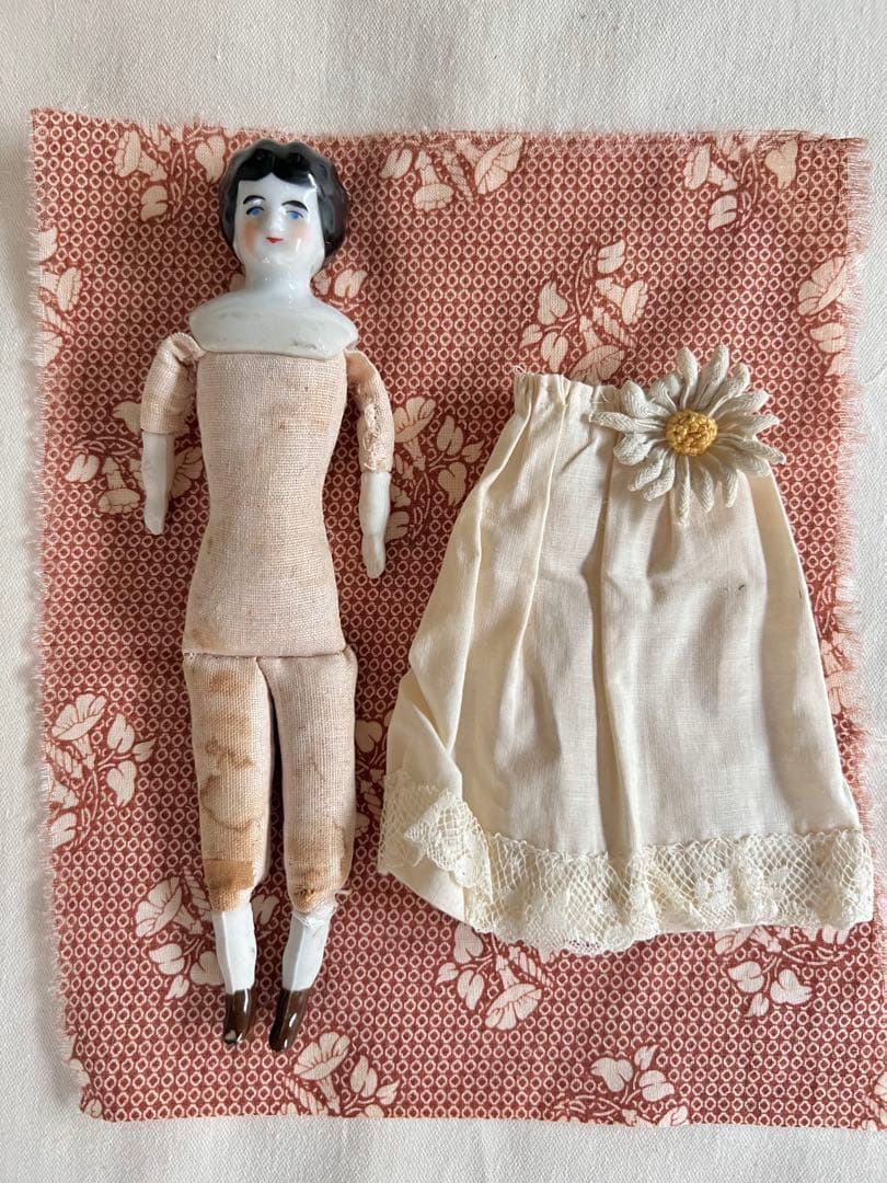 限定価格！アンティーク　チャイナヘッドドール　18.5センチ　ドイツ