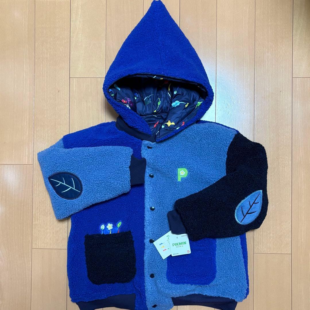140ブルー新品ピクミンBREEZE アウター◎ボアブルゾン◎PIKMIN