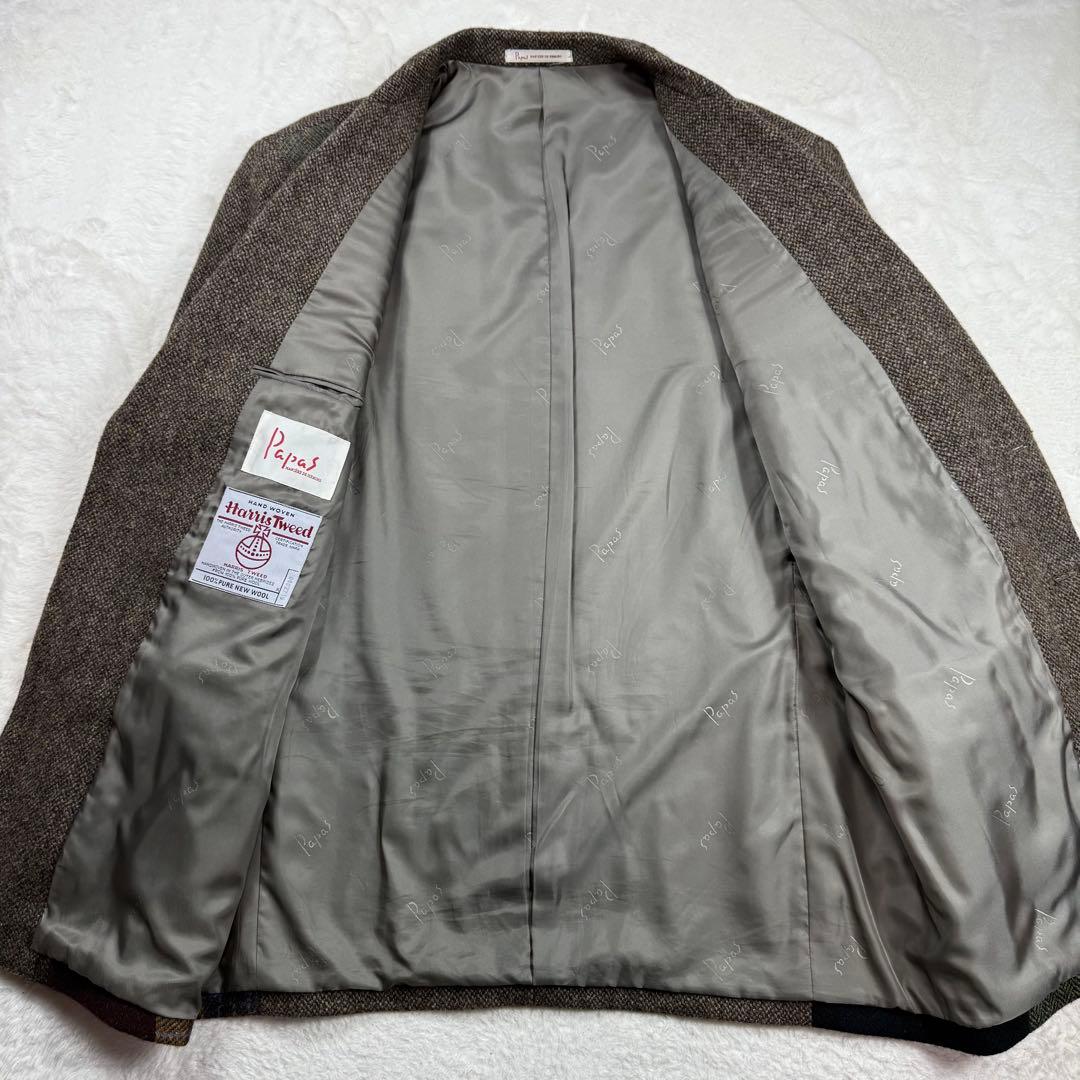 【激レア】ハリスツイード ヘリンボーン パッチワーク チェック L