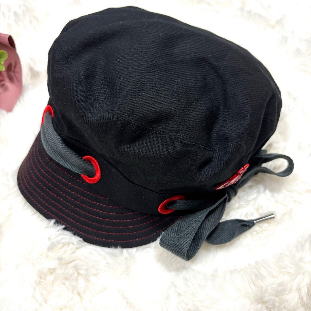 Vivienne Westwood キャスケット リボン オーブ 黒×赤