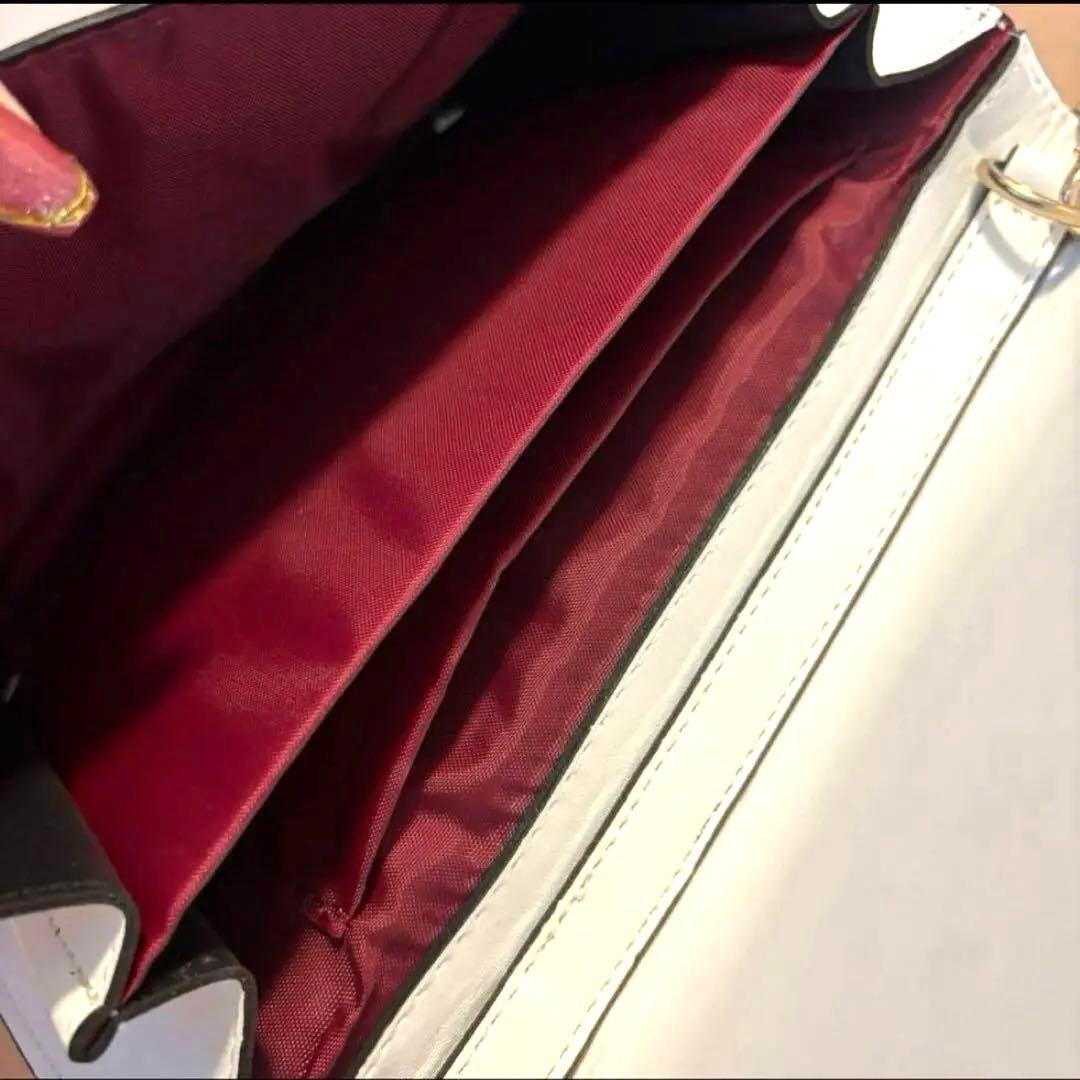 ホワイトYSLショルダーバッグ