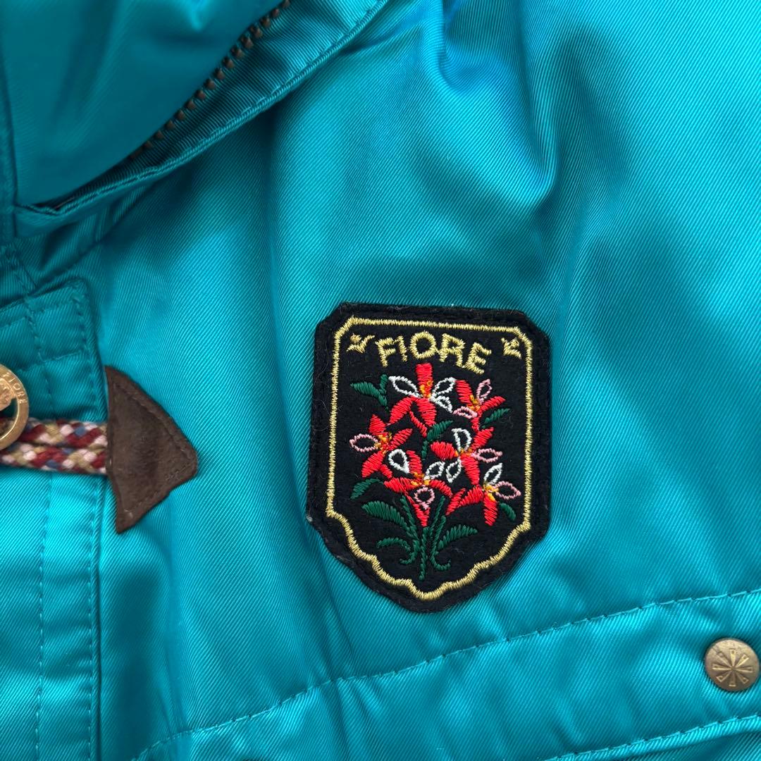 y2k 平成ギャル 短丈 中綿ジャケット フード付き ターコイズ Archive