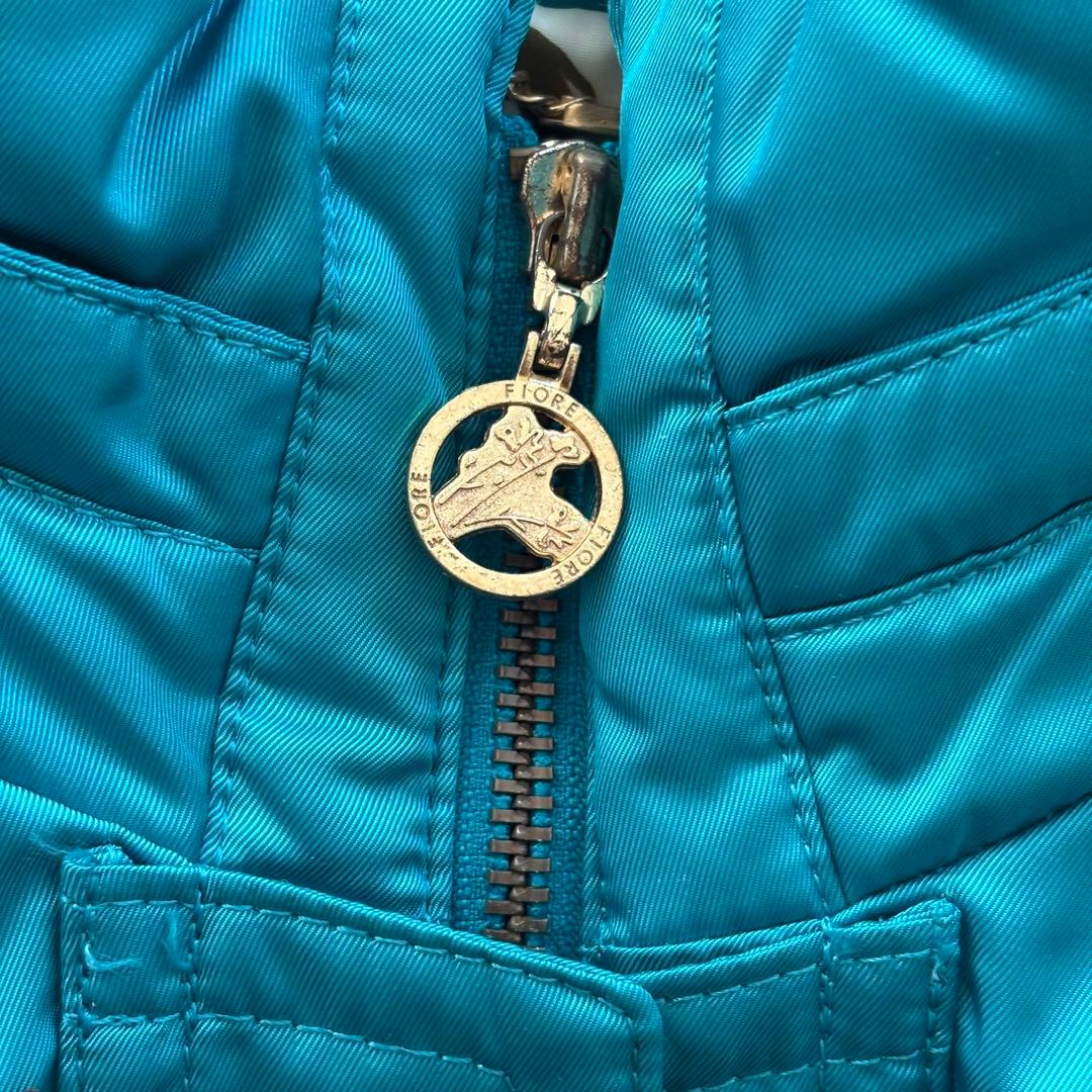 y2k 平成ギャル 短丈 中綿ジャケット フード付き ターコイズ Archive