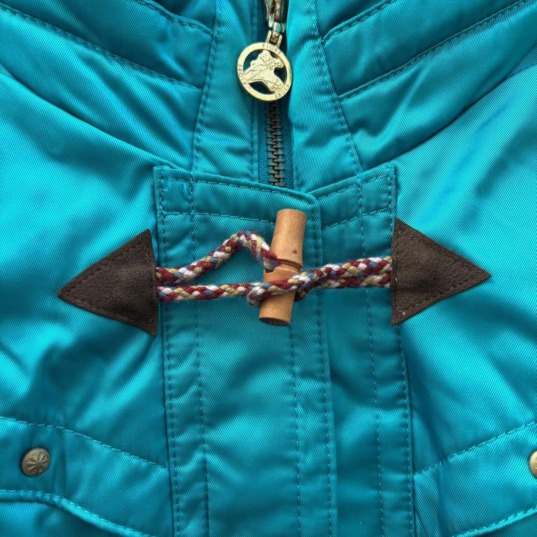 y2k 平成ギャル 短丈 中綿ジャケット フード付き ターコイズ Archive