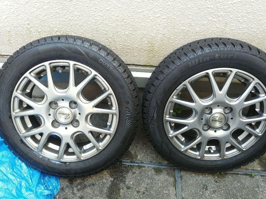 スタッドレス　アルミ４本155/65R14 ゴム良好　溝良好　東京都引取限定