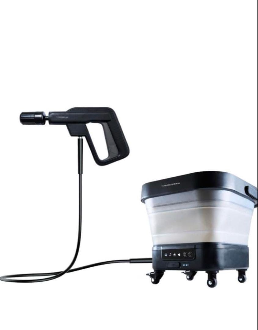 T-PROFESSIONALの折りたたみ式コードレス高圧洗浄機
