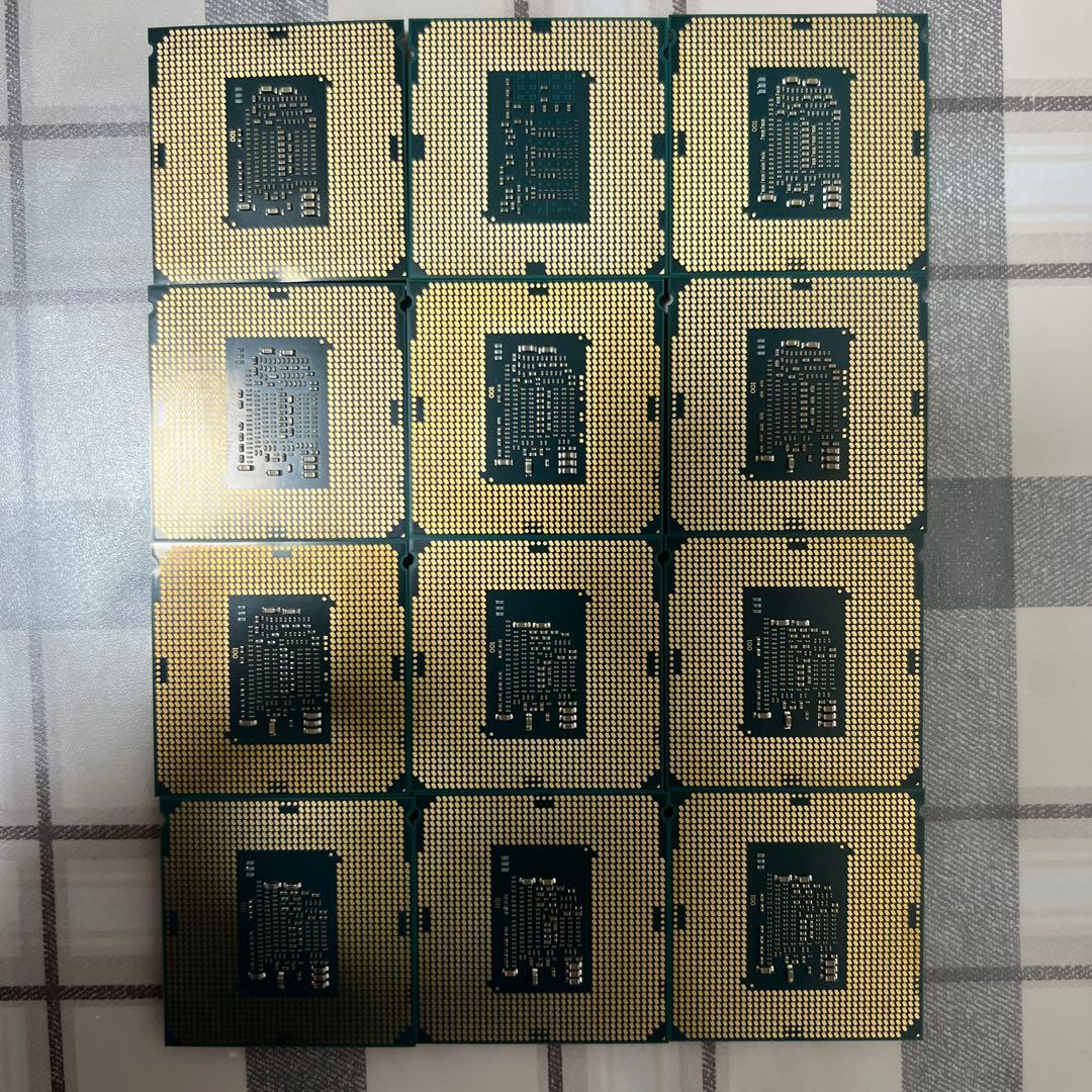 intel core i7、i5、i3 (12個セット) 作業製品から削除