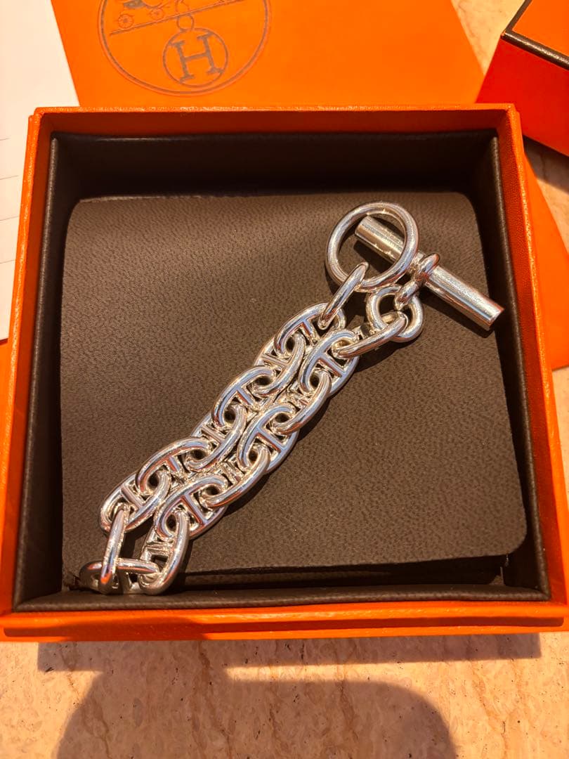 【新品未使用・希少サイズ】エルメスシェーヌダンクル MM 16コマ