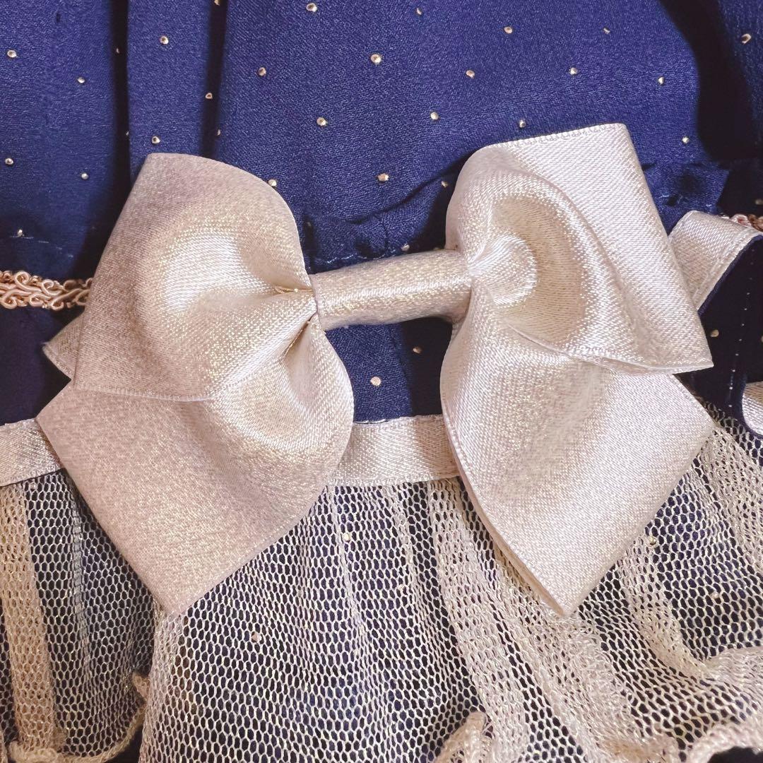 【最終お値下げ】美品　BABY, Twinkle girl ジャンスカ ネイビー