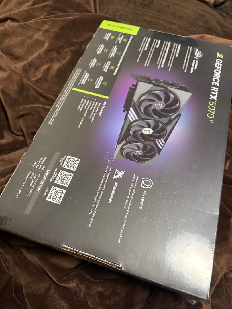 グラフィックボード・グラボ・ビデオカード MSI RTX5070Ti 16G GAMING TRIO OC PLUS