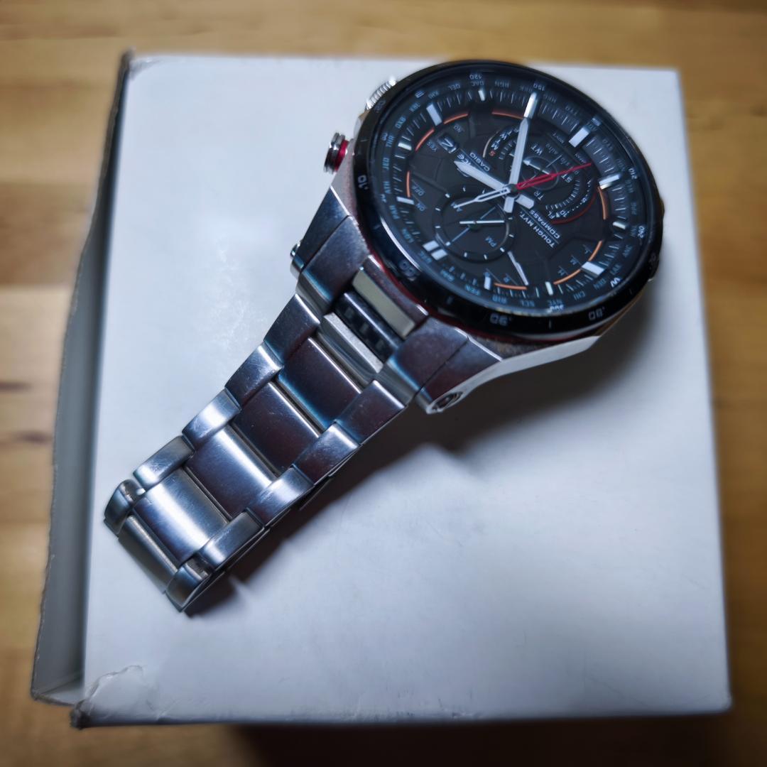 CASIO EDIFICE ソーラー電波時計 EQW-A1200DB-1AJF