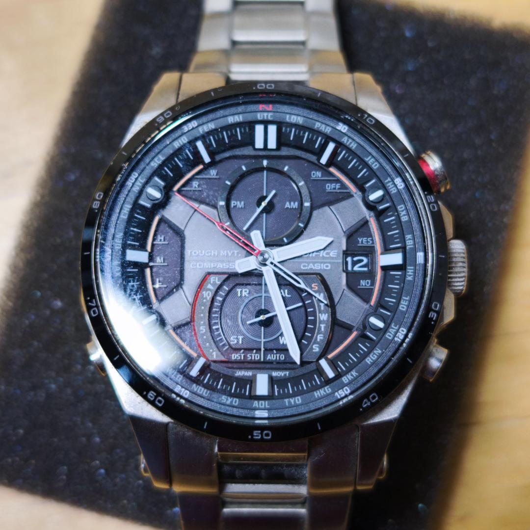 CASIO EDIFICE ソーラー電波時計 EQW-A1200DB-1AJF